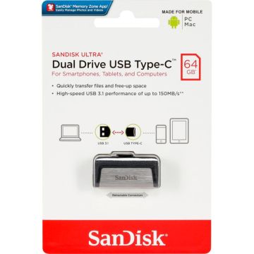 SanDisk Ultra Dual Drive 64GB Type-C USB SDDDC2-064G-G46