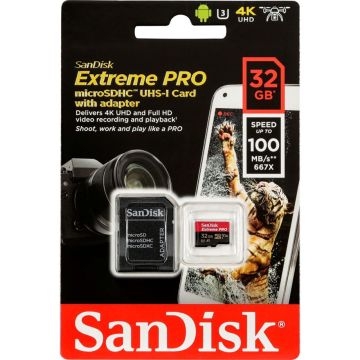 SanDisk microSDHC A1 100MB 32GB Extreme Pro SDSQXCG-032G-GN6MA