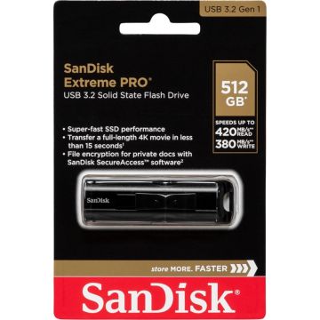 SanDisk Cruzer Extreme PRO 512GB USB 3.2 SDCZ880-512G-G46