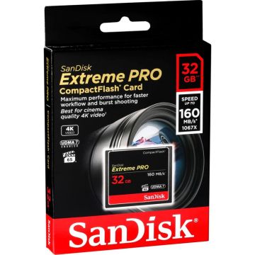 SanDisk Extreme Pro CF 32GB 160MB/s SDCFXPS-032G-X46