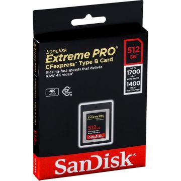 SanDisk CF Express Type 2 512GB Extreme Pro SDCFE-512G-GN4NN