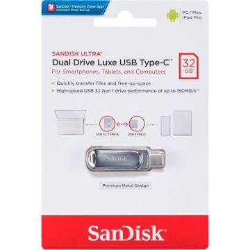 SanDisk Ultra Dual Drive Luxe 32GB USB Type-C SDDDC4-032G-G46