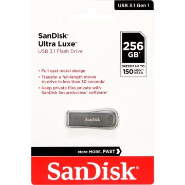 SanDisk Cruzer Ultra Luxe 256GB USB 3.1 150MB/s SDCZ74-256G-G46