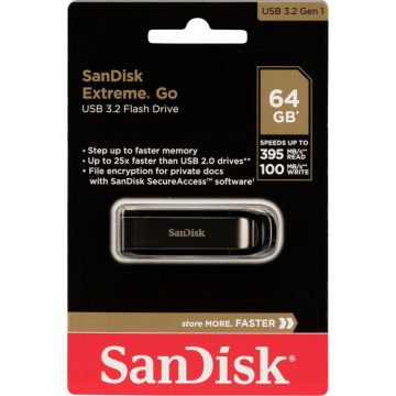 SanDisk Cruzer Extreme Go 64GB USB 3.2 SDCZ810-064G-G46