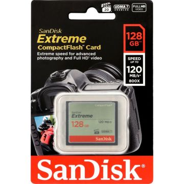 SanDisk Extreme CF 128GB 120MB/s UDMA7 SDCFXSB-128G-G46