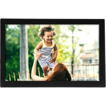 Denver Frameo PFF-1037 Digitālais foto rāmis, 10.1" (25.4 cm), 1280x800 izšķirtspēja, SD karte, Wi-Fi, 16GB iebūvētā atmiņa, melns