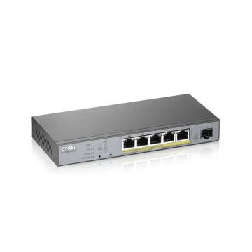 Zyxel GS1350-6HP 6-portu Switch ar 1 gada Nebula Pro licenci (komutātors)