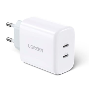 UGREEN USB-C 30W PD sienas lādētājs, EU, balts