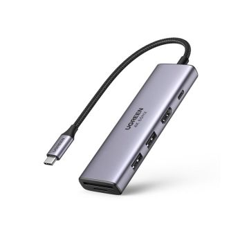 UGREEN 6-in-1 USB-C dock 1xUSB-C, 3xUSB-A, SD/MicroSD