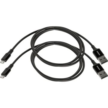 2x1 UGREEN Lightning To USB-A 2.0 Cable 1m black