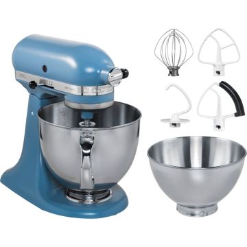 KitchenAid Artisan 5KSM175PSEVB virtuves kombains, 300W, 4,8 l bļoda, 10 uzgaļi, vintage zila