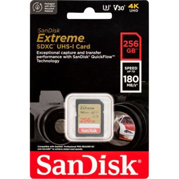 SanDisk Extreme SDXC 256GB UHS-I C10 U3 V30