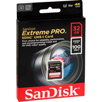 SanDisk Extreme Pro SDHC 32GB UHS-I C10 U3 V30