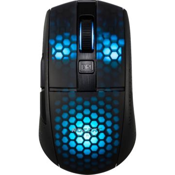 Roccat Burst Pro Air Bezvadu Gaming pele, Melna, DPI: 16,000