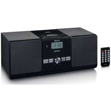 Lenco MC-030 Mūzikas sistēma, CD/FM/Bluetooth, 2 x 5W, melna