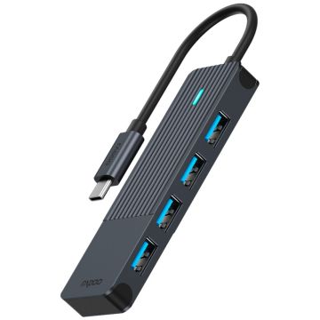 Rapoo USB-C Hub, USB-C uz 4xUSB-A