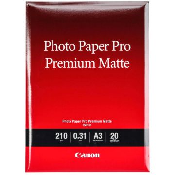 Canon PM-101 Pro Premium matēts A3, 20 loksnes, 210 g