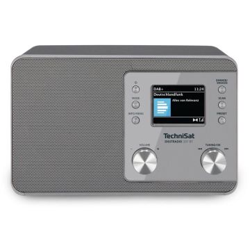 Technisat DigitRadio 307 BT Radio, DAB+/FM/Bluetooth, AC, sudraba