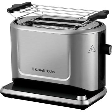 Russell Hobbs 26210-56 Attentiv tosteris – 1000W, 2 spraugas, regulējams grauzdēšanas līmenis, melns.