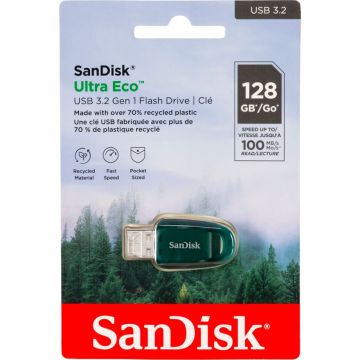 SanDisk Ultra Eco diskdzinis 128GB USB 3.2 100MB/s SDCZ96-128G-G46