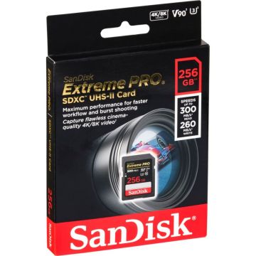 SanDisk ExtremePRO SDXC V90 256G 300MB UHS-II SDSDXDK-256G-GN4IN