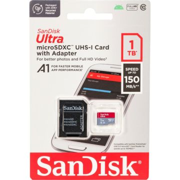 SanDisk Ultra microSDXC A1 1TB 150MB/s Adapt.SDSQUAC-1T00-GN6MA