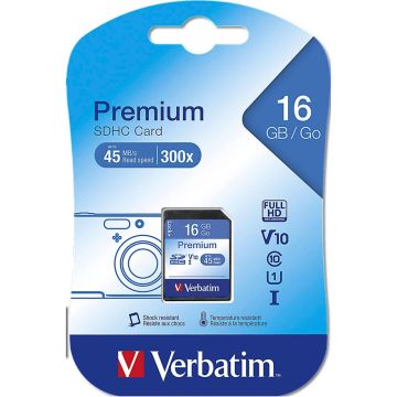 Verbatim SDHC karte 16GB Class 10