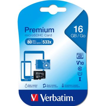 Verbatim microSDHC 16GB Class 10