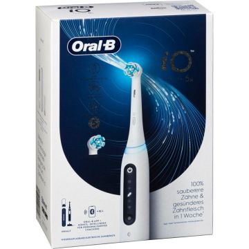 Oral-B iO Series 5 elektriskā zobu birste, Quiet White, 5 tīrīšanas režīmi