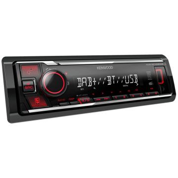 Kenwood KMMBT408DAB Auto Radio ar 4 x 50W DAB+, Bluetooth un USB Atskaņošanu