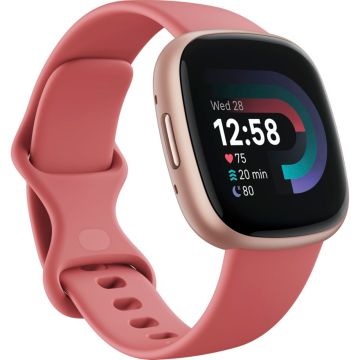 Fitbit Sense 2 Viedpulkstenis, 1.58" AMOLED Ekrāns, 6+ Dienu Baterija, EKG, GPS, SpO2, Zila Migla / Maigs Zelts