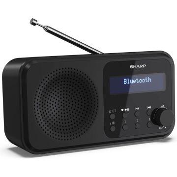 Sharp DR-P420(BK) Radio, DAB+/FM, baterijas/AC, melns