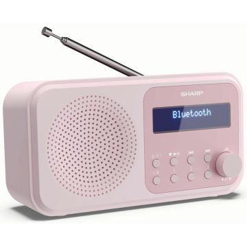 Sharp DR-P420(PK) Radio, DAB+/FM, baterijas/AC, rozā