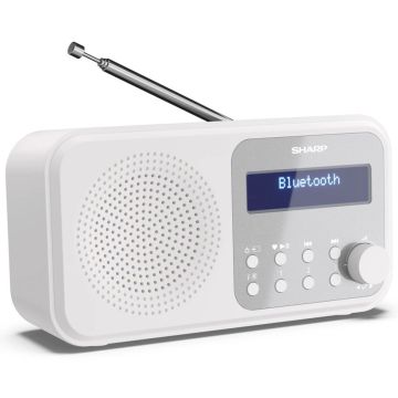 Sharp DR-P420(WH) Radio, DAB+/FM, baterijas/AC, balts