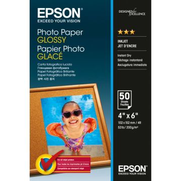 Epson foto papīrs glancēts 10x15cm 50 loksnes 200 g