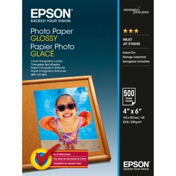 Epson foto papīrs glancēts 10x15cm 500 loksnes 200 g