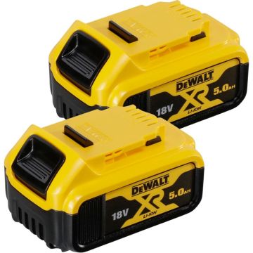 DeWalt DCB184P2-XJ 18V 5Ah akumulatoru komplekti melns