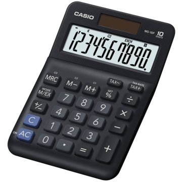 Casio MS-10F Mazs Galda kalkulatori ar Pārskatāmu Displeju