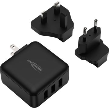 Ansmann Ceļojumu Lādētājs TC315 ar 2 USB Portiem, 15W