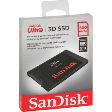 SanDisk SSD Ultra 3D 500GB R/W 560/530 MBs SDSSDH3-500G-G26