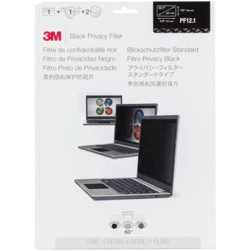 3M PF121 privātuma filtrs melns 30,7cm (12,1") 4:3