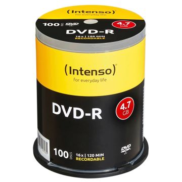 Intenso DVD-R 4,7GB 16x ātrumu, spole 100 gab.