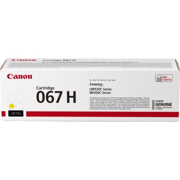 Canon tonera kasetne 067 H Y dzeltenā tonera kasetne ar lielāku ietilpību