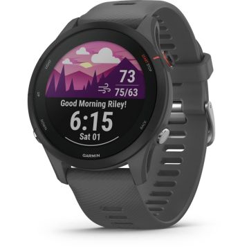 Garmin Forerunner 255 skriešanas pulkstenis, 45mm, šīfera/melns, 14+ dienu akumulators