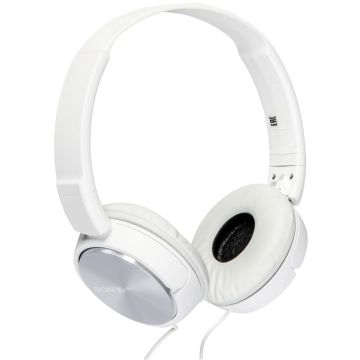 Sony MDR-ZX310 Austiņas, Pāri Ausīm, Vadu, Baltas