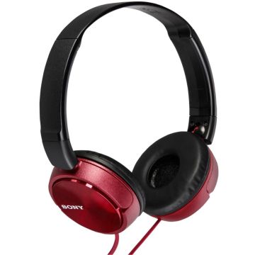 Sony MDR-ZX310 Austiņas, Pāri Ausīm, Vadu, Sarkanas