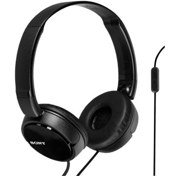 Sony MDR-ZX310AP Austiņas ar Mikrofonu, Pāri Ausīm, Vadu, Melnas