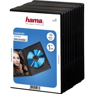 Hama DVD plastikāta vāciņi melni 10 gab.