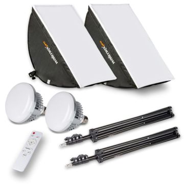 walimex pro LED 60W softboksa 40x60cm divkrāsu komplekts 2