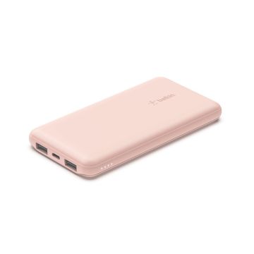 Belkin BOOST Charge Powerbank 10.000mAh 15W + USB-A/C Kabelis 15cm, Sarkans